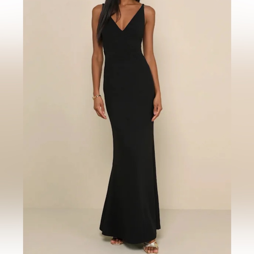 Lulus - Melora Black Sleeveless Maxi Dress